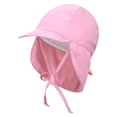 thumbnail image 2 of SimpliKids UPF 50+ UV Ray Sun Protection Baby Hat w/ Neck Flap & Drawstring,Pink,2-4 Years, 2 of 3