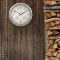 thumbnail image 7 of La Crosse Clock 14 inch Silas Indoor/Outdoor Galvanized Quartz Analog Wall Clock,  433-3236, 7 of 7