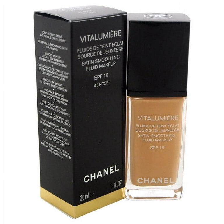 Chanel Vitalumiere Fluide Makeup SPF 15 - # 45 Rose 1 oz Makeup 