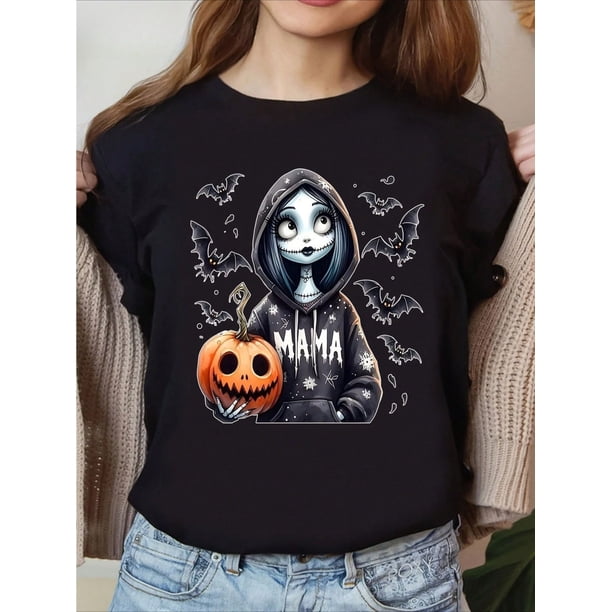 Nightmare Couple Shirt, Jack & Sally Halloween Couple T-Shirt, Horror Season Sweatshirt, Nightmare Before Christmas Gift T-Shirt