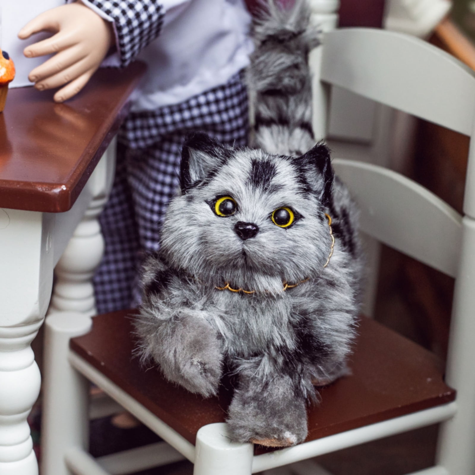 18” Doll AMERICAN SHORT HAIR KITTEN CAT for Our Generation American Girl Boy Pet 