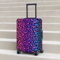 thumbnail image 6 of Fuzoiu Leopard Neon Rainbow Gradient Print Suitcase Cover,Washable Luggage Covers for Suitcase,Elastic Luggage Protector Cover,Scratch Resistant Travel Suitcase Covers-Large, 6 of 7