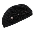 thumbnail image 3 of Women's C Fashionable Solid Color Striped Bow Headscarf Ladies A Hat, 3 of 3