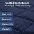 thumbnail image 5 of CGK Linens Premium Down Alternative Comforter - Twin Size All-Season Fluffy & Cozy Duvet Insert, Navy Blue, 5 of 7