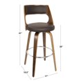 thumbnail image 3 of Cecina Mid-Century Modern Barstool by LumiSource, 3 of 9