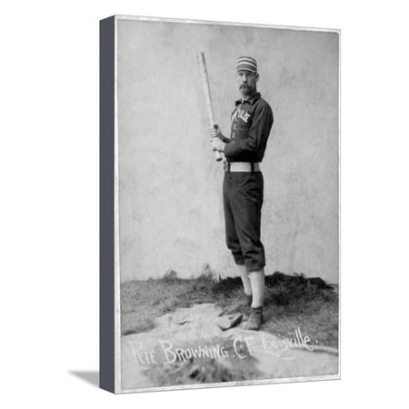 Furniture Sale Louisville Ky Louisville, KY, Louisville Colonels, Pete Browning, Baseball Card Stretched Canvas Print Wall Art By Lantern Press ()