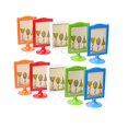thumbnail image 2 of Leoyoubei 10 Pack 4x6 Double Sided Picture Frame Bulk,Self Standing Photo Frame, Vertical Stand Frame Sign Display Holder with Inserts and Base,Menu Holders,Price Tag,Culture Card (Assorted Colors), 2 of 4