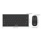 thumbnail image 3 of Juego de teclado y mouse Juego de mouse de teclado inalámbrico externo para computadora portátil (negro), 3 of 8