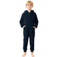 thumbnail image 3 of Jamsmile Kids Fuzzy Fleece Hooded Onesie Zip Up Jumpsuit Boys Girls Warm Winter Wear Fuzzy Warm Jumpsuit, 3 of 8