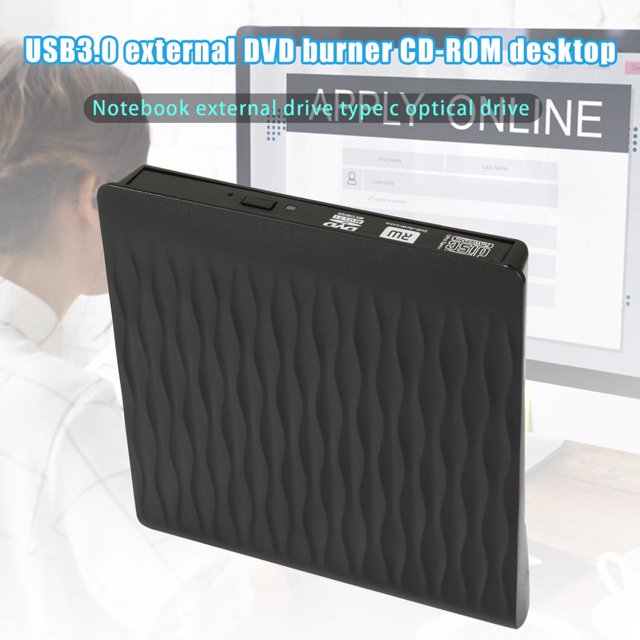 External CD Drive Type-C USB 3.0 Portable CD DVD Drive Portable Rewriter Burners Writer for Laptop Desktop PC New