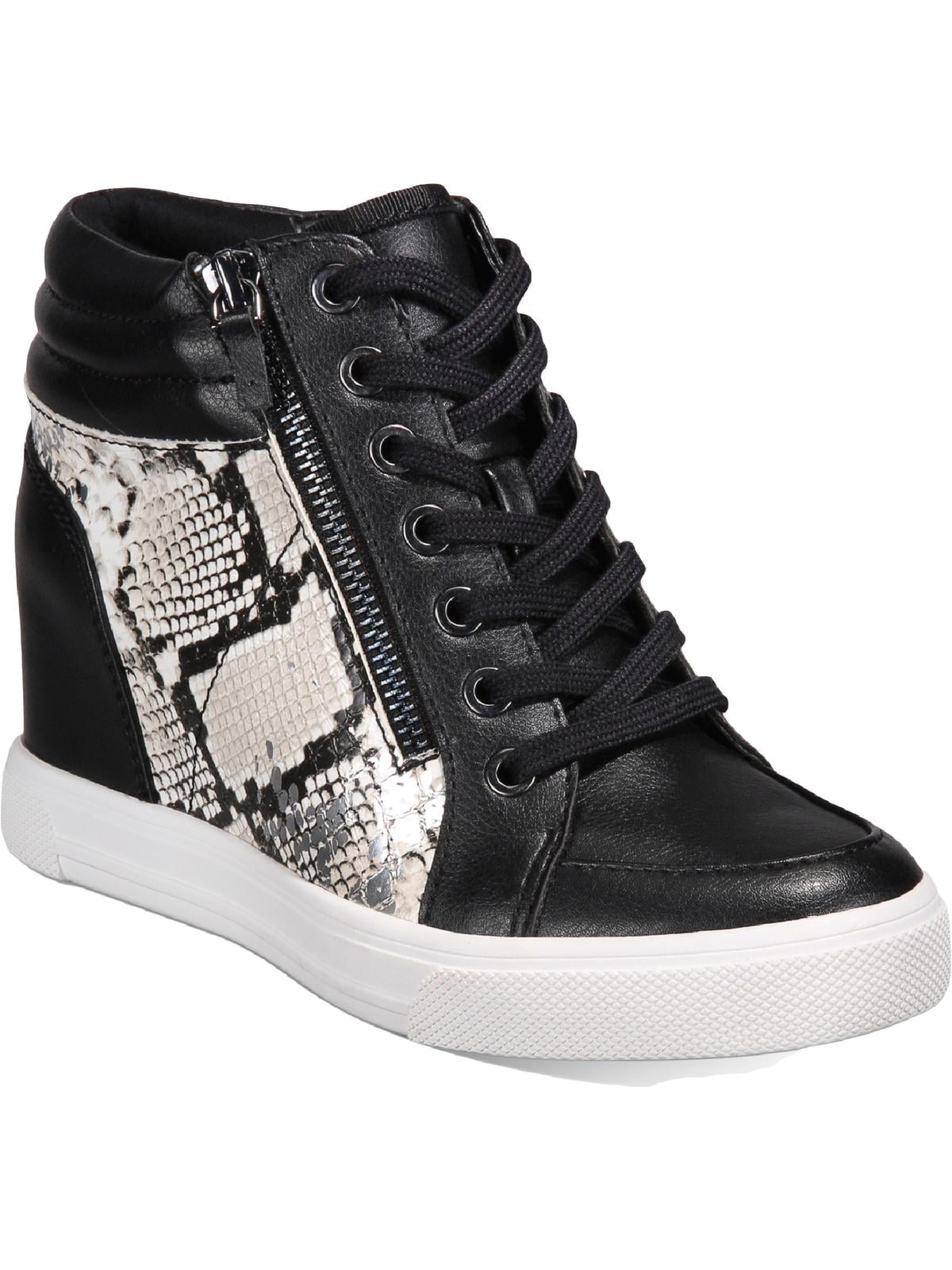 Aldo Womens Kaia Leather Casual and Fashion Sneakers Black 6 Medium (B,M) - Walmart.com