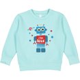 thumbnail image 2 of Inktastic Robot 4th Birthday Toddler Sweatshirt, 2 of 4