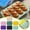Purple, variant on French Bread Soft Ventilation 4 Slot Ellipse Baking High Sneaker for Chocolate Smooth Heart for Chocolate Small Heart Shaped Cake Pan Upside down Cake Pan Small Loaf Pans for Air Fryer