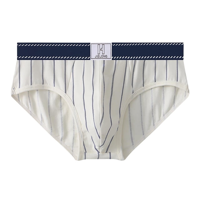 Mens Sexy Ropa Interior Rayado Medio Cintura Ropa Interior Casual Poliéster Boxeadores Transpirables, de Moda Y Cómodo para el Ocio Y el Gimnasio