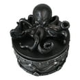 thumbnail image 2 of Faux Pewter Nautical Marine Octopus Keeper Of The Seas Decorative Box Figurine, 2 of 10