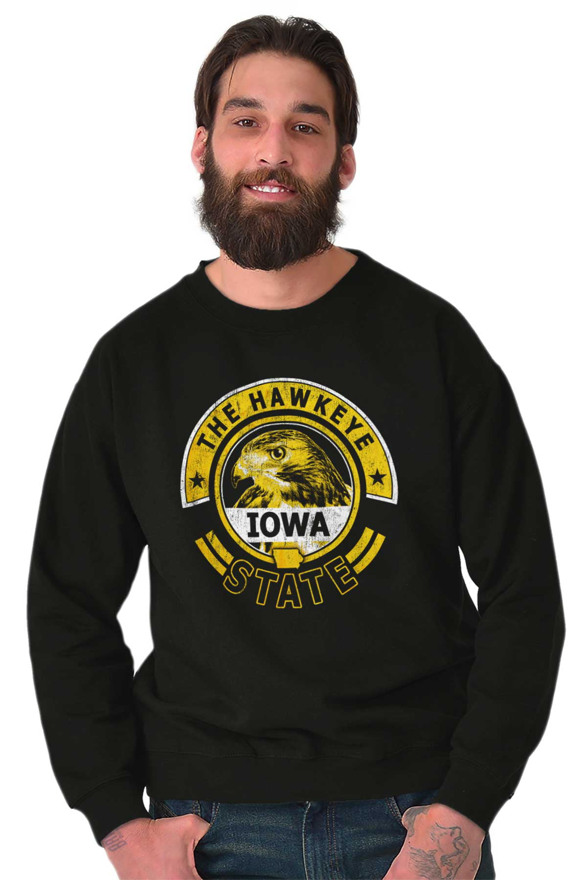 Iowa The Hawkeye State Student Team Game Uniform Souvenir Hooded Sweatshirt 
