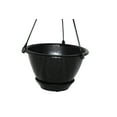 thumbnail image 2 of KOBA 6" Mini Black Hanging Basket with Saucer, Qty. 10, 2 of 5