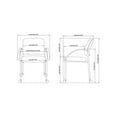 thumbnail image 3 of Lorell Guest Chair with Arms Black Seat - Black Steel Frame - Four-legged Base - Black - 17.50" Seat Width x 17" Seat Depth - 23.5" Width x 23.5" Depth x 33" Height - 2 / Carton, 3 of 9