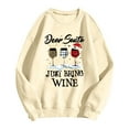 thumbnail image 2 of Dear Santa Just Bring Christmas Sweatshirts for Women 2025 Long Sleeve Crewneck Festive Graphic Sweatshirt Pullover Tops, 2 of 4