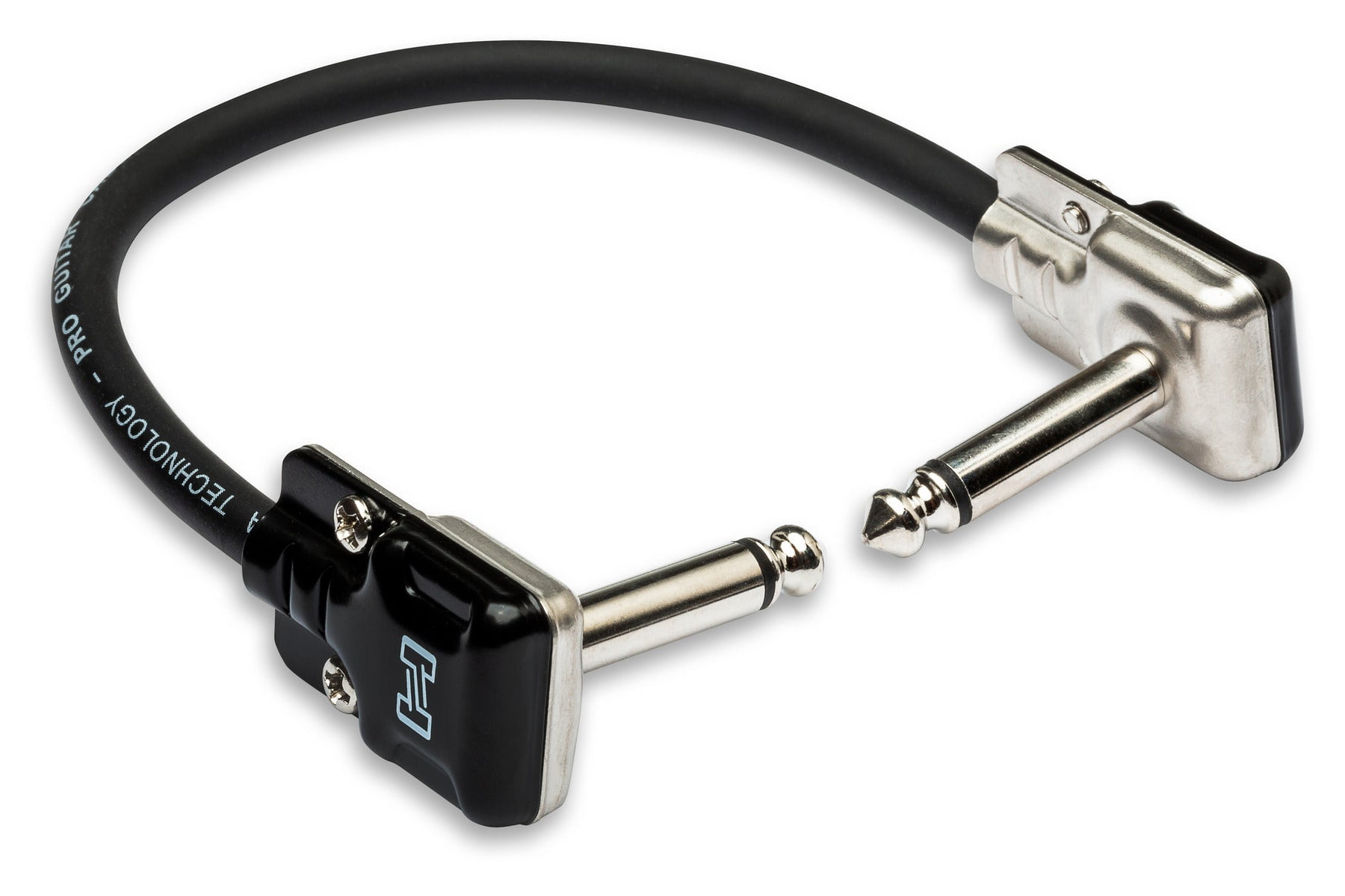 Hosa Pro HGFP-001 Guitar Pedalboard Patch Cable - Right Angle to Right Angle - 1 foot
