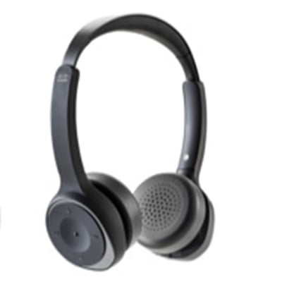 Cisco Headset 730 - Headset - on-ear - Bluetooth - wireless - active noise canceling - carbon black - with charging stand - for Cisco DX70, DX80; IP DECT Phone 6825; IP Phone 88XX; Unified Wireless IP Phone 8821