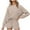 Beige, variant on Scyoekwg Women Tracksuits 2 Piece Set Solid Color Fall Outfits Crewneck Long Sleeve Sweatshirts Shorts Sports Outfits Casual Fashion Loose Tracksuit Set (Beige,S)