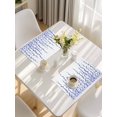 thumbnail image 5 of Purple Blue Polka Dots Placemats Set of 4, Watercolor Abstract Art Placemats for Dining Table, Place Mats for Kitchen Tabletop, Waterproof Wipeable Dining Table Mats Set, 5 of 9