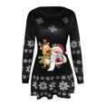 thumbnail image 4 of Vestidos de Navidad Para Mujer Moda Otoño E Invierno Manga Larga Navidad Impreso Cuello Redondo Vestidos Largos Odeerbi ODB198587, 4 of 5