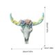 thumbnail image 3 of Escultura Cabeza Calavera Vaca Longhorn Resina para Bar Hotel Sala Estar (rosas), 3 of 3