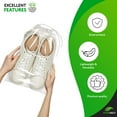 thumbnail image 4 of Clear Drawstring Bags, Waterproof Double Drawstring, 50 Count, 9 x 12 in, 4 of 7