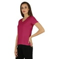thumbnail image 3 of Inkmeso Womens Short Sleeve V-Neck Shirts Casual Regular Fit Tee T-Shirt Basic Tops, 3 of 7