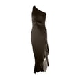 thumbnail image 1 of Vestidos de novia Prolriy para mujer, vestido formal largo con volantes y abertura hasta el suelo, vestido de noche, vestidos de fiesta para mujer 2024, vestido formal verde militar L, 1 of 4
