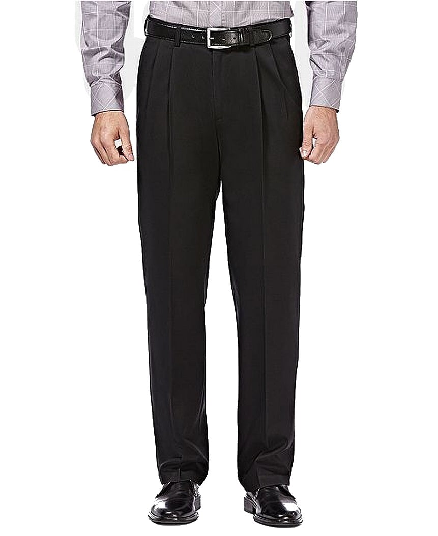 Haggar Mens Pants 32x30 Pleat Front Straight Leg Khakis 32 Walmart