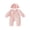 Pink, variant on RUINIXCW Newborn Baby Girl Hospital Going Home Outfit Baby Girls Spring Fall Clothes Ruffle Trim Long Sleeve Wrapped Tie Romper Jumpsuit and Hat Set