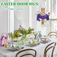thumbnail image 4 of Easter Decoration Wood Door Wall Signs, Wooden Wreaths Front Door Sign Cross Sign Christian Jesus Lily Flowers Ornaments Hanging Crafts for Spring Home Farmhouse Party Porch Wall Decor, 4 of 7