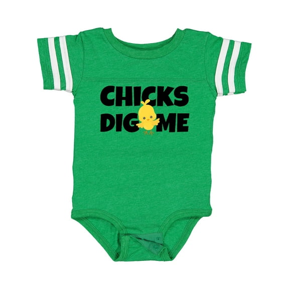 Inktastic Chicks Dig Me Boys Baby Bodysuit