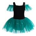 thumbnail image 5 of ATAIKU 3-9Y Kids Girls Princess Ballet Dress Short Sleeve Leotards Skirted Tutu Dancewear Halloween Christmas Party Dress, 5 of 9