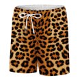 thumbnail image 6 of Wxolcjlv Mens Leopard Print Camp Collar Set Short Sleeve Shirt Shorts, 6 of 6