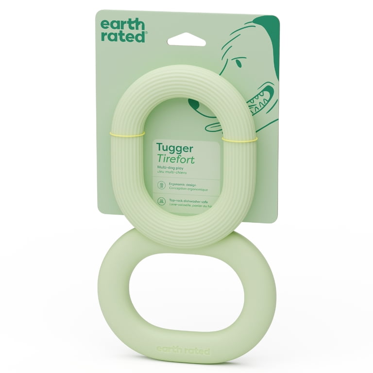 Earth Rated Tugger Dog Toy, Natural Rubber Tug photo 1