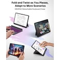 thumbnail image 4 of Funda con Teclado Desmontable Rosa para Galaxy Tab A5 9.0", SM-X100/X105/X106/X108, 4 of 9