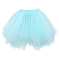 thumbnail image 3 of Skirts for Women Skirt Soft Tutu Skirt Toddler Party Carnival Mesh Tutu Skirt Girls Long Formal Dress for Occasions Sky Blue M, 3 of 3
