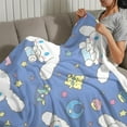 thumbnail image 3 of Cinnamoroll Cinnamon-Anti-Pilling Flannel Blanket Soft Lightweight Plush Fuzzy Cozy Luxury Blanket for Home and Kitchen Use – Perfect for Kids and Adults 32"*48"(80cm*120cm), 3 of 6