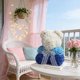 thumbnail image 4 of Oso de peluche artificial con rosas y luces | Ramo de flores con forma de oso de peluche | Regalo romántico decorativo para estante o mesa | Regalo de San Valentín, 4 of 6