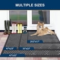 thumbnail image 2 of Buganda Door Mat Outside, Non Slip Rubber Doormat, Low Profile Dirt Trapper Welcome Mat, Heavy Duty Entrance Mat, 35"x23", Grey, 2 of 7