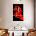 thumbnail image 3 of Elephant Stock Smoky Red Nail Polish Wall Art - Vertical Multi Panel Canvas - Lobby Wall Decor - Fashion And Beauty Multi Panel - Red And Black Decor - 28" x 45", 3 of 8