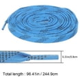thumbnail image 2 of DINHEAROM 1 Pair Ice Hockey Accessories Polyester Blue 96 Inches Long 8mm Wide, 2 of 8