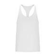 thumbnail image 3 of Dagegui Men's Stringer Tank Tops Solid Color Gym Workout Muscle Tee Summer Sleeveless Bodybuilding Vest Quick Dry Running Training Tanks White XL, 3 of 5