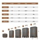 thumbnail image 2 of Juego de equipaje Joyway, maleta de 4 piezas con rueda giratoria y cierre TSA, 2 of 9