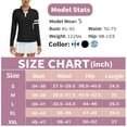 thumbnail image 4 of Women’s Colorblock Golf Polo Shirt Long Sleeve Collared V-Neck Quick Dry Tennis Top with UV Protection, 4 of 5