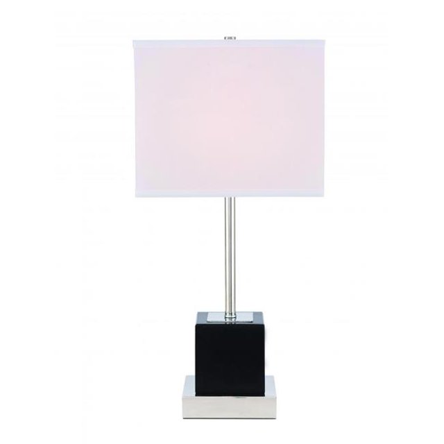 Elegant Decor TL3037PN Lana 1 Light Polished Nickel Table Lamp
